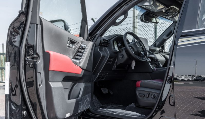 
2026 Toyota Land Cruiser VXR 3.5L AT Petrol (Black-Red) Omani full									