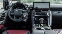 
2026 Toyota Land Cruiser VXR 3.5L AT Petrol (Black-Red) Omani full									