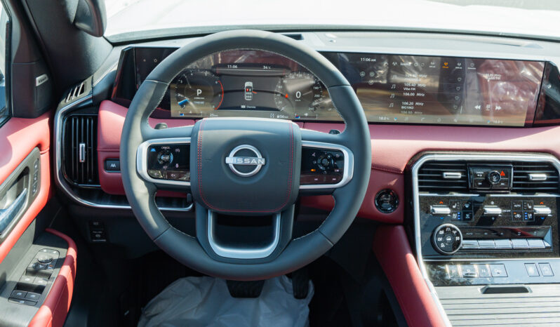 
2026 Nissan Patrol LE Platinum 3.5L AT Petrol (Black-Red) full									