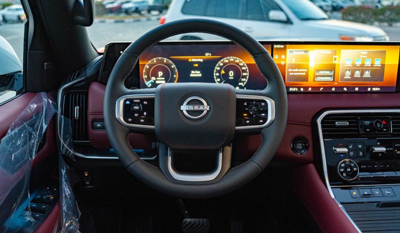 
2026 Nissan Patrol SE Platinum 3.8L AT Petrol (Silver-Red) full									